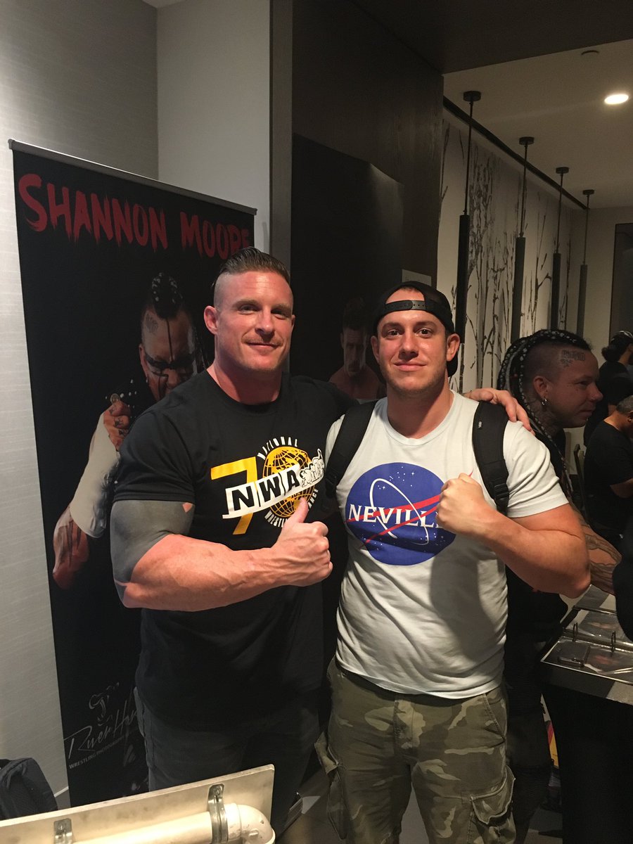 At the final hour, Pat and Brisco said they had flights to catch and maybe had ten minutes left. I ran up to Sam who was literally putting the final touches on the picture as I approached. Good guy Sam coming through clutch