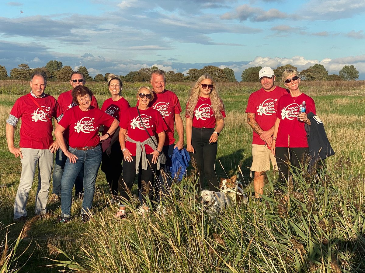 LettingsHA's tweet photo. This evening we have the @HANewHomes team out and about walking for @StWilfridsChi  Moonlight Walk Week, raising funds. Well done everyone! https://t.co/vJ8e4oaiN5