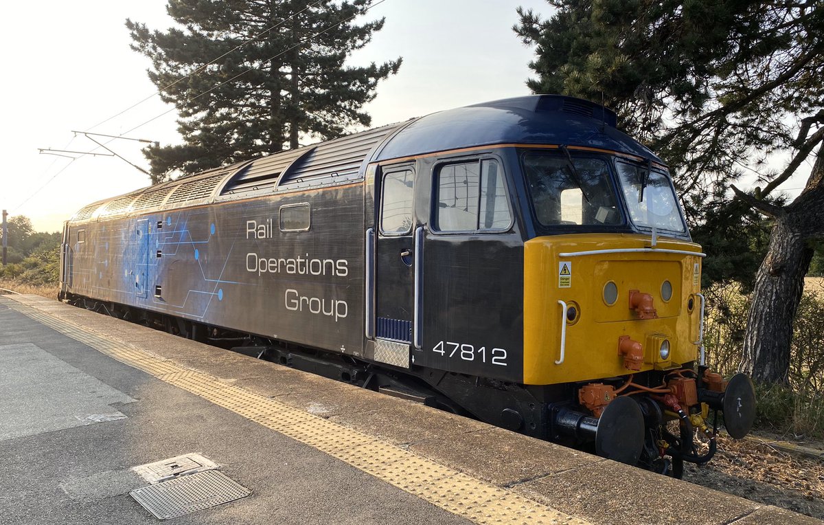 Nice to see <a href="/RailOpsGroup/">Rail Operations Group</a> 47812 resting at Manningtree just now acting as a ‘Thunderbird’ rescue loco for Greater Anglia. I wonder if the people who built this loco back in the 60s ever imagined it would still be active in 2020.