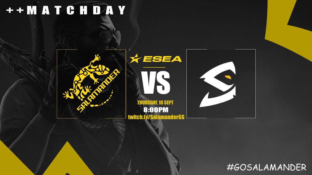 Good night everyone, another match coming up in about an hour! Tonight we are playing against Slick Esports, who are 2-1 currently, but lets hope we are able to make it a 2-2. :)

Be sure to check in, at twitch.tv/salamandergg