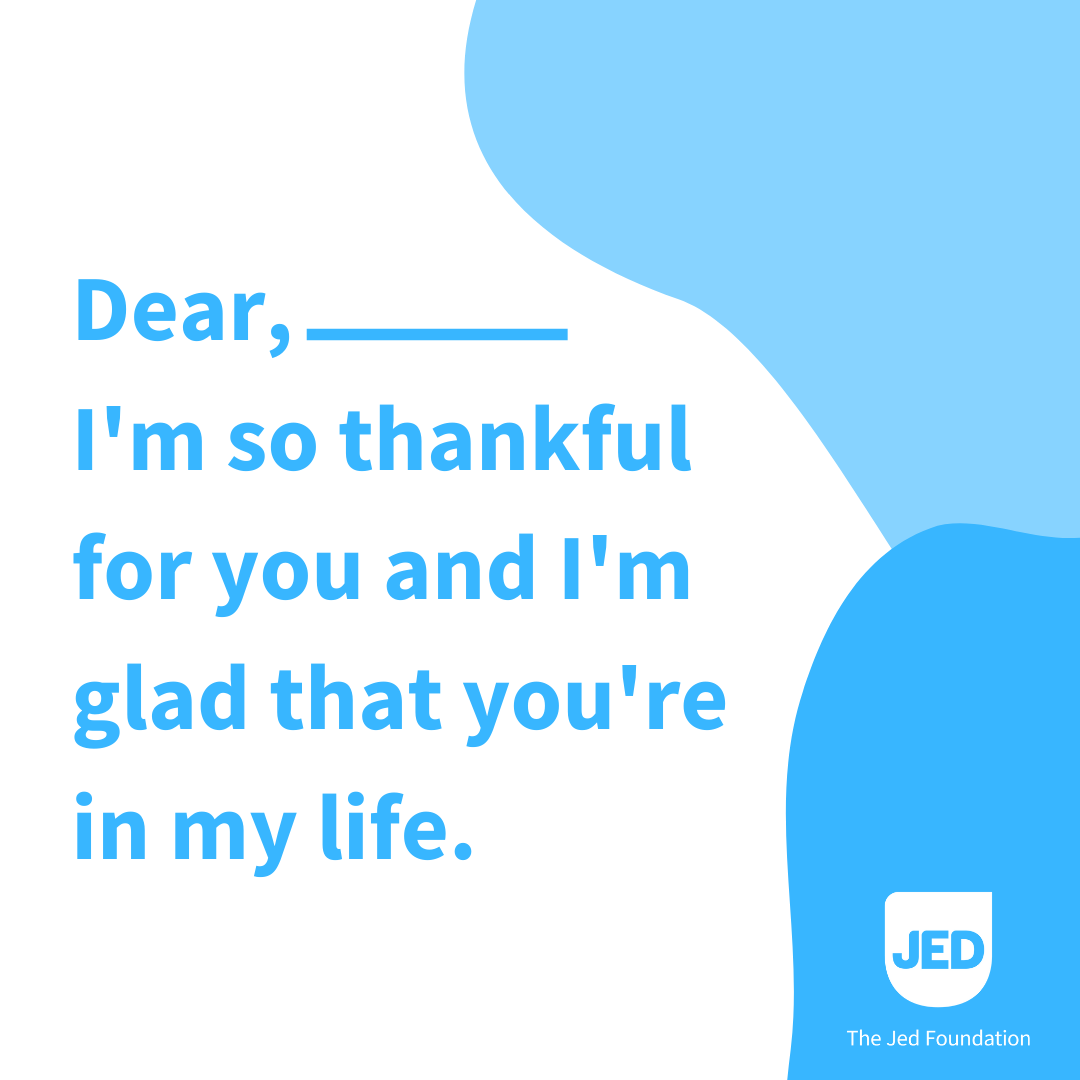 Today is #WorldSuicidePreventionDay. Reach out to someone to let them know how thankful you are for them. A thoughtful message can go a long way. 💙 #JEDcares