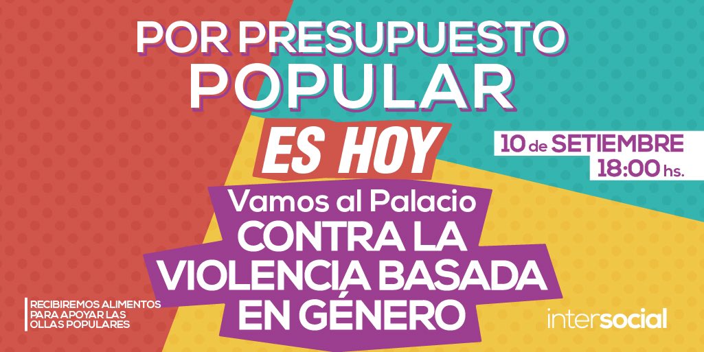 IntersocialUY's tweet photo. 📢¡AL PALACIO LEGISLATIVO!

La emergencia es la gente y necesitamos un Presupuesto Popular que nos contemple.

A las 18.00 horas, las calles son nuestras🗣✊
NOS VEMOS AHÍ.

~Organizar la lucha es mantener la esperanza~ https://t.co/UreconbM2w