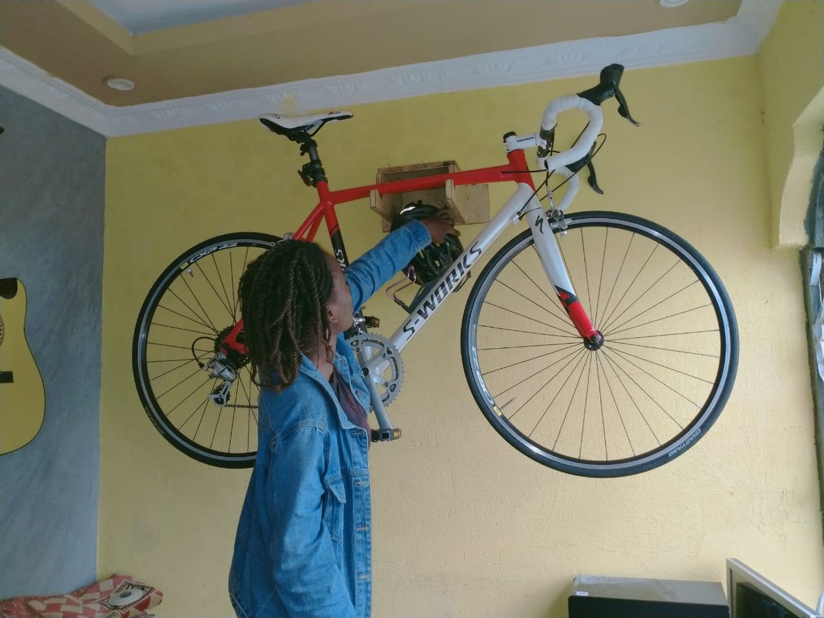 Catekaris2's tweet photo. Bike holder installation 😍
Store your bikes in style
One step at a time.
@spinkingske 
@Gakumo_Migwi 
@Ma3Route 
@bike https://t.co/o98tyvhM9w