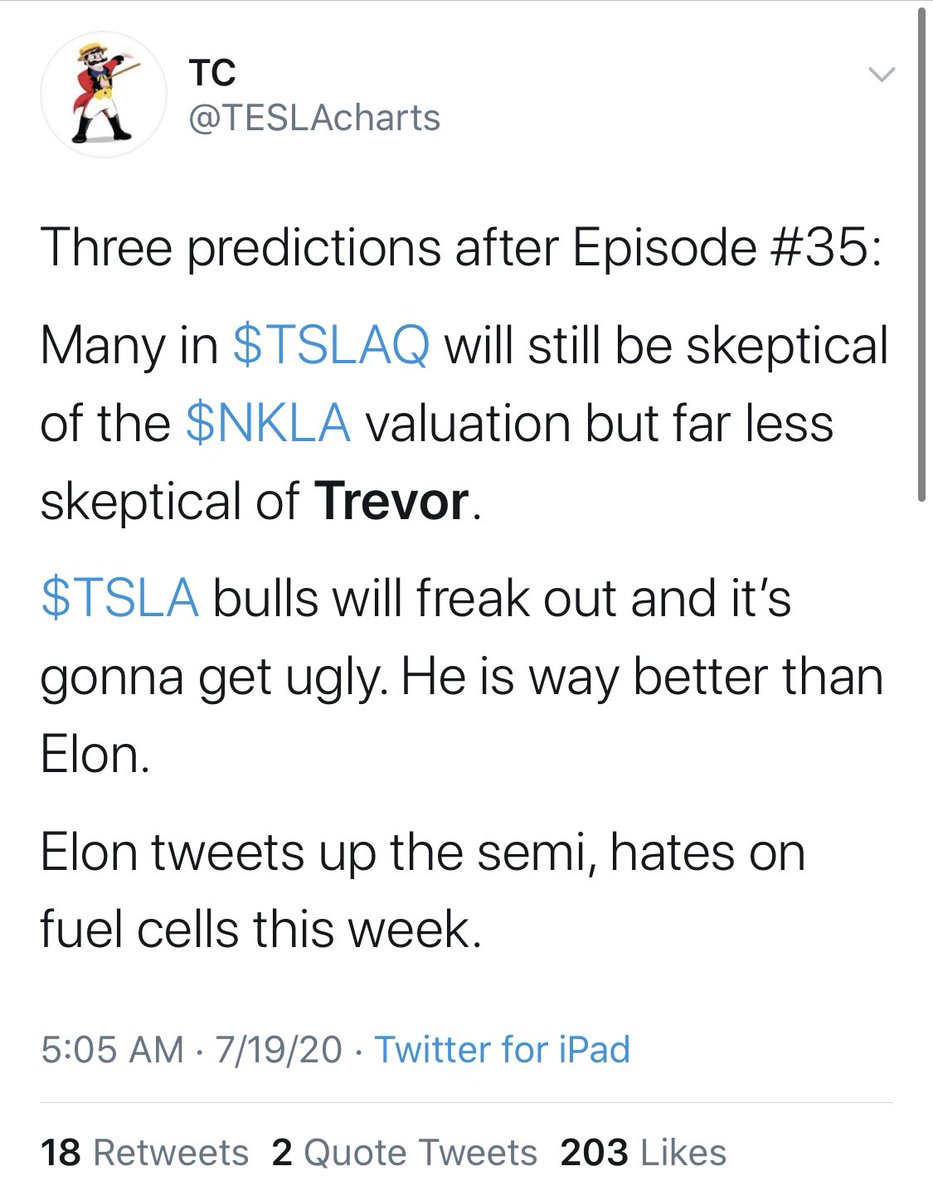 TeslaCharts couldn’t smell a fraud if it was right under his nose. The smell of his own fraud is so pungent it masks everything else a thread “he is wayyyy better than Elon”