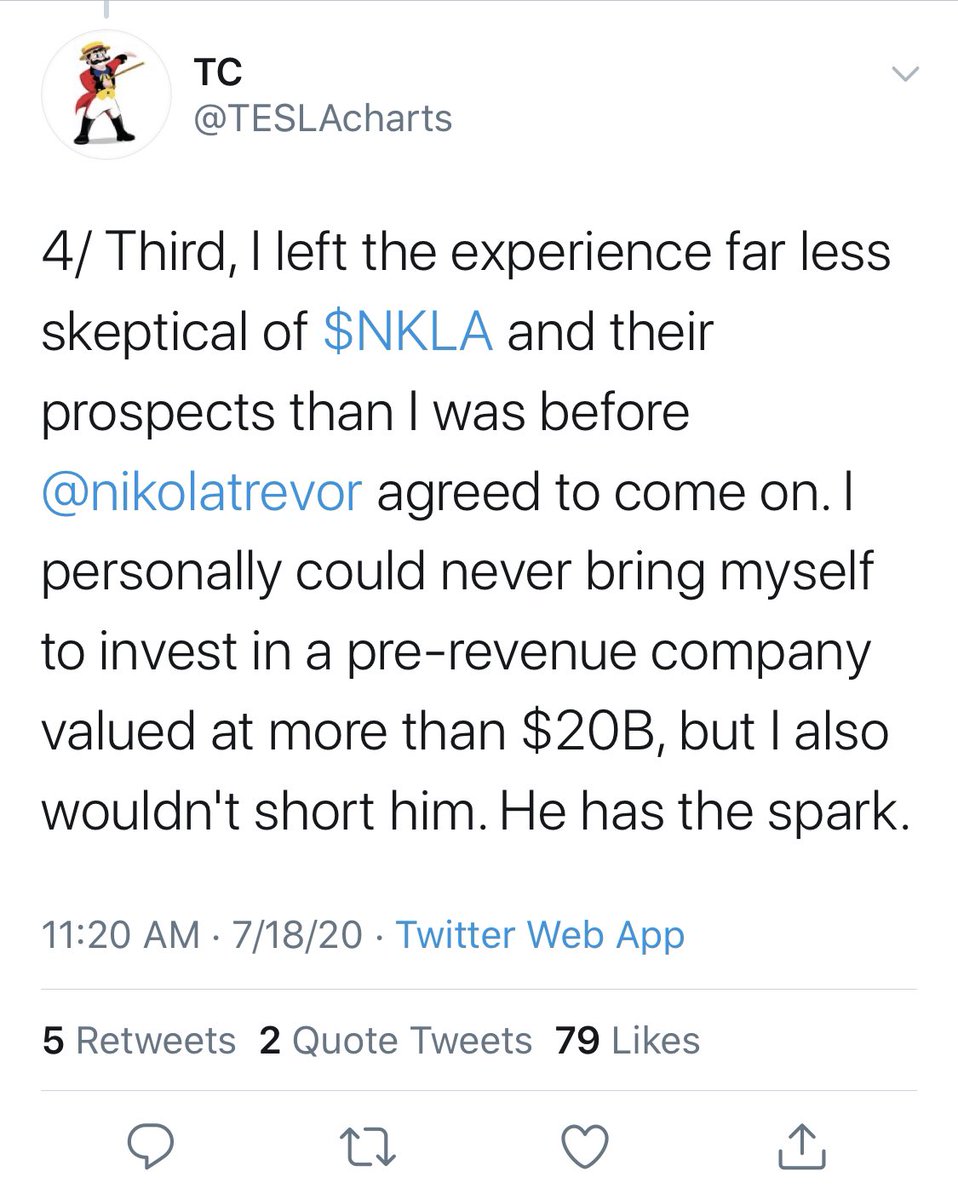“I wouldn’t short nikola” yeah because you’re a terrible investor who hates making money