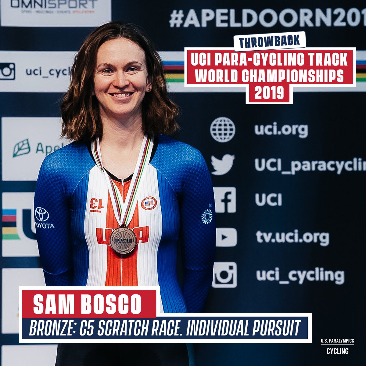 usparacycling's tweet photo. Taking things to the track today! Throwback to the 2019 UCI Para-cycling Track World Championships! ⏪📸 https://t.co/h56e1JyeUs