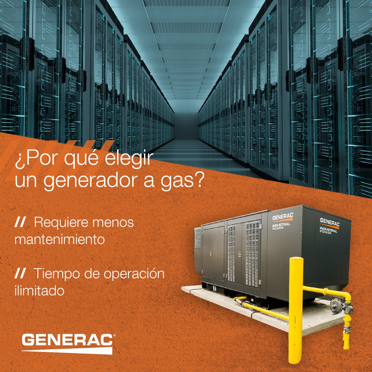 GeneracLatam's tweet photo. ¿Por qué elegir un generador a gas?
-Tiempo de funcionamiento ilimitado por su abastecimiento de combustible continuo.
-Requieren un menor mantenimiento.
-Más económicos a largo plazo.
#GeneracLatam #OurBusinessIsPower #Energía #GeneradoresaGas #RespaldoEnergético #Training https://t.co/qyQ8vwIbhX