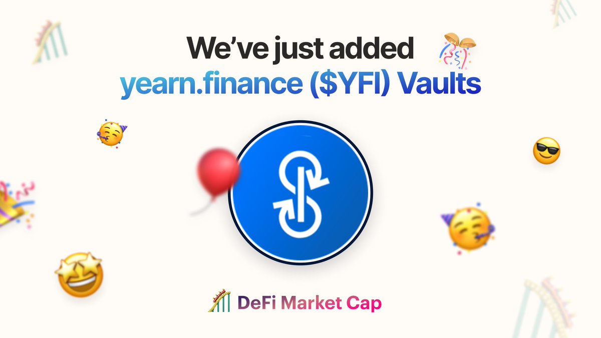 defimarketcap's tweet photo. Oh my...
https://t.co/m9jJYw7Cgi ($YFI) vaults finally on DeFi Market Cap? 🎢

@iearnfinance vaults let users hold an asset they like while additionally earning yield on it.

Few understand.

https://t.co/ofmhVFhOR1 https://t.co/G40zuyIrUE