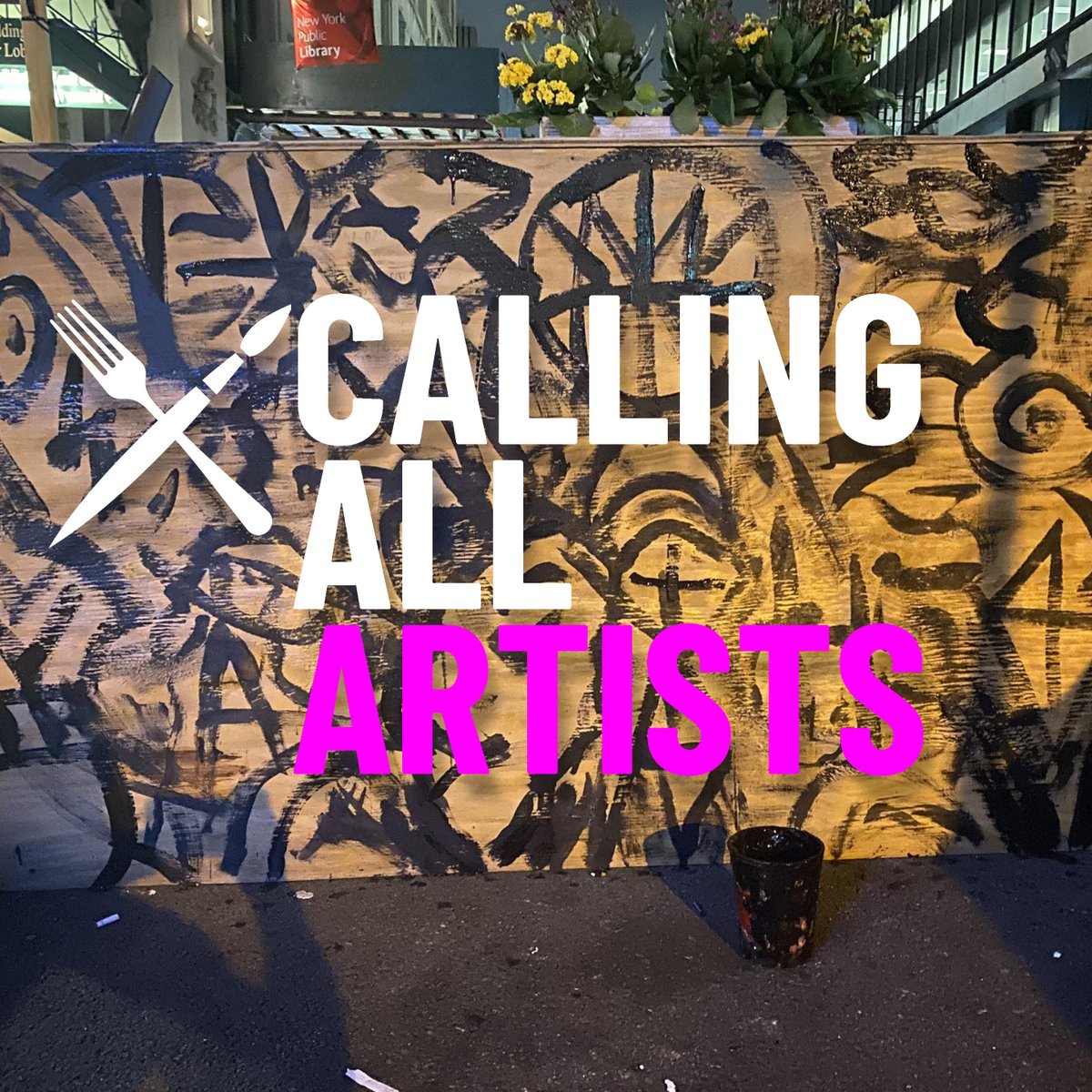 Looking for fine artists, street artists, mural artists, graphic designers, installation designers, art/design students to pair with Downtown restaurants, to transform curbside popup dining patios into pieces of street art inspiration.

Please reply if interested in helping!
