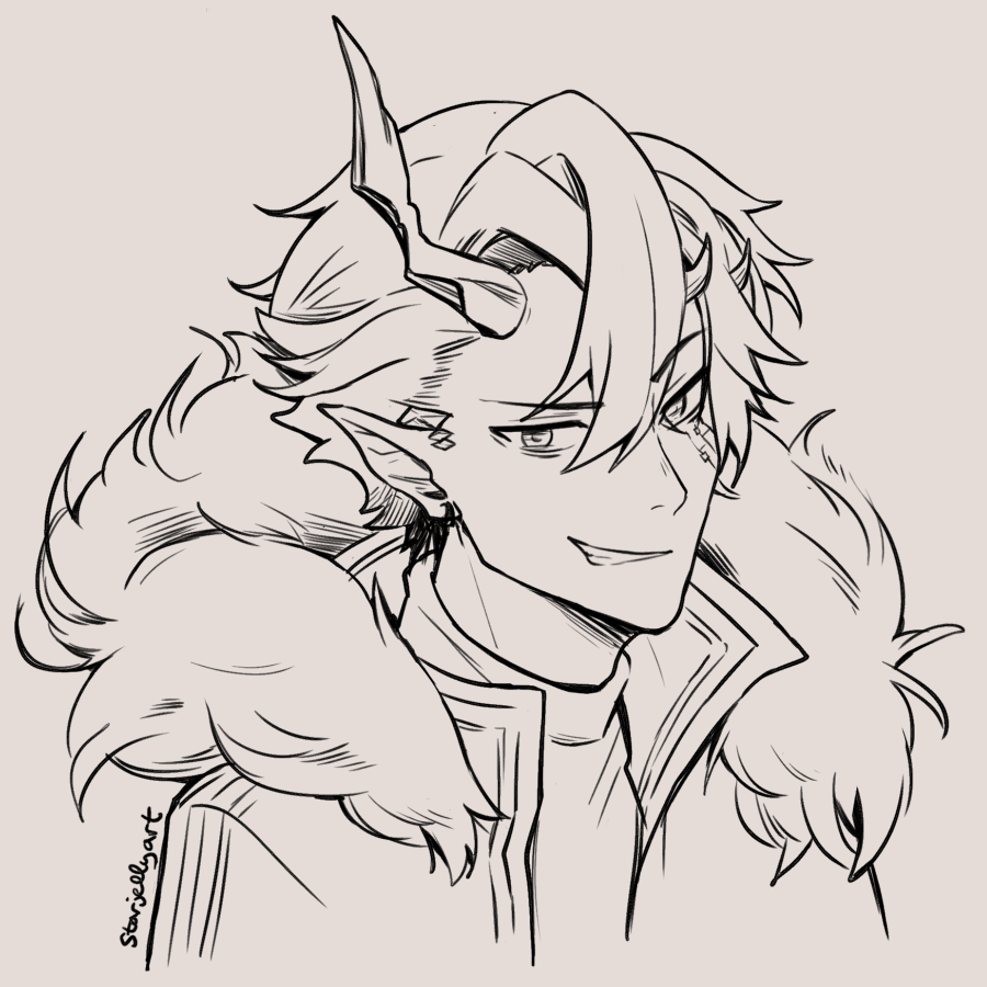 Sketch requests from yesterday's stream! 
(Zenitsu, Rin, Suisei, Flamebringer, Violet) 