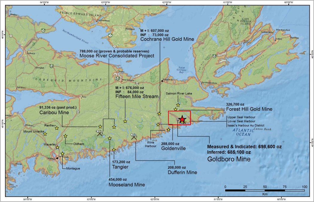 Located on tidewater approximately 185KM NE of  #Halifax within  #NovaScotia’s Eastern Goldfields District. We acquired the project as part of a merger with 100%-owned subsidiary Orex Exploration Inc in early 2017.
