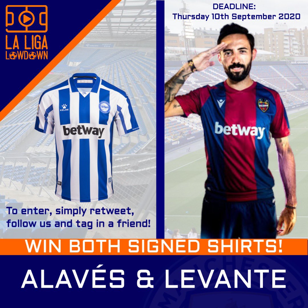 LaLigaLowdown's tweet photo. Free? ✅
Signed?✅
Beautiful?✅

You've still got until the end of the day to win a Lucas Pérez Alavés shirt or José Luis Morales Levante shirt, courtesy of @BetwayES

Follow us, RT and tag a friend to win ⌛

#LLL
🧡🇪🇸⚽️ https://t.co/LBS9M7YHJs