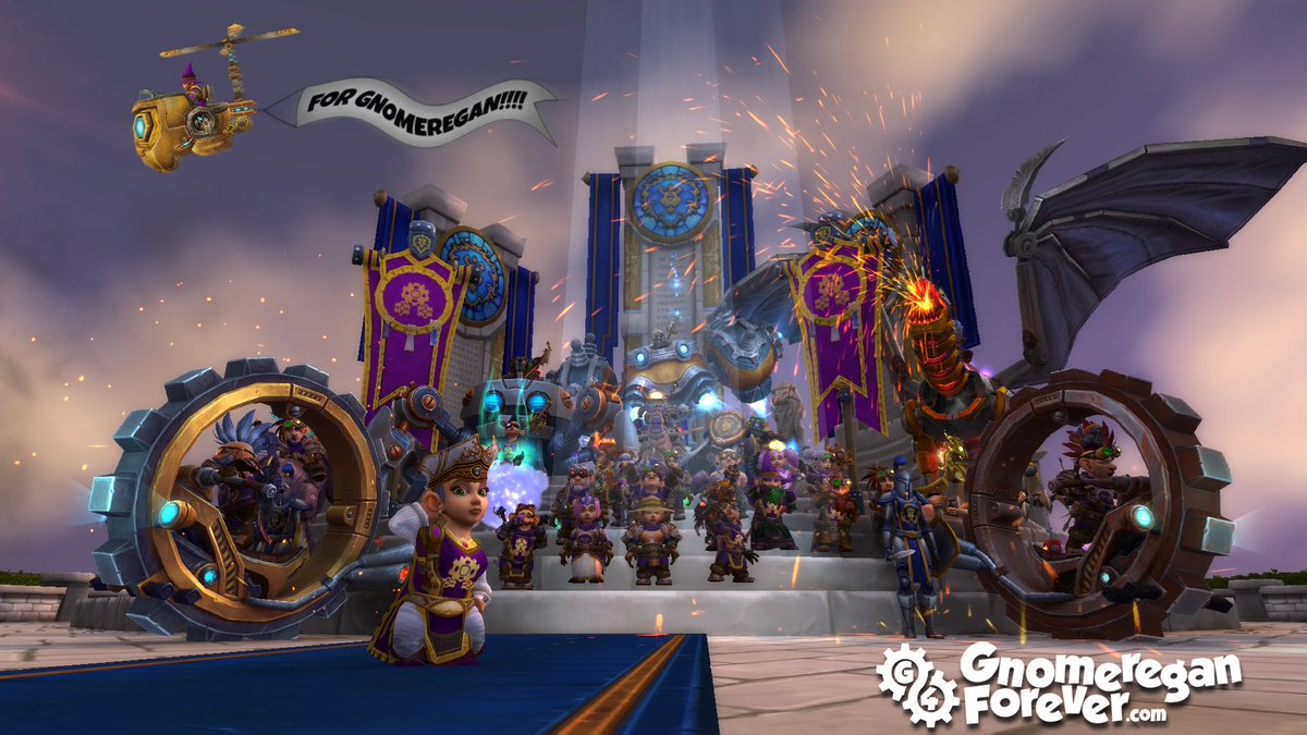 G4Warcraft's tweet photo. #ForbidraForever!!!!! 

Forever in our hearts we miss you and hope to make you proud. 

Here’s to the 10 years together and to forever more! #G4x10 
#forGNOMEREGAN 
#forMECHAGON 
and all #Gnomekind
#Warcraft #Gnomes for life! https://t.co/WRDzobjLK3