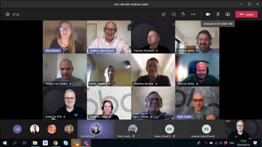 bbdsoftware's tweet photo. We had the privilege this evening of a live call with
@andrewsobel, a global authority on building trusted client partnerships, author of βIt starts with clientsβ and the man behind the 100-day challenge we've just completed ππ
#100daychallenge #globalexpansion #justBBDthings https://t.co/rpkG5kTdxA