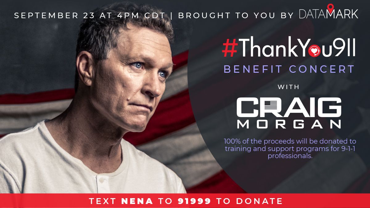 We are thrilled to announce that chart-topping country music star <a href="/cmorganmusic/">cmorganmusic</a> will be hosting a livestream concert on Facebook benefiting YOU, our #FirstFirstResponders. Many thanks to our sponsor @datamarkGIS. bit.ly/35jJSCT