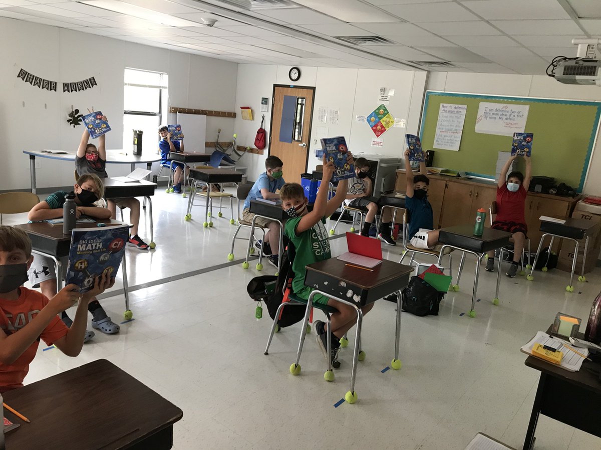 PES_5thGRADE's tweet photo. These kids rocked day one with our new math workbooks! 🤩 ✏️ So proud of their hard work today. ⁦@ashlee_ciccone⁩ https://t.co/Yd5we04XXv