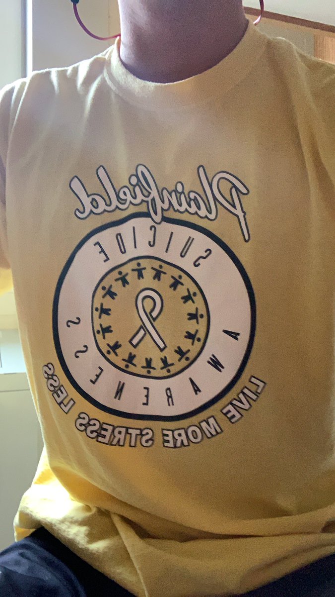 ConnorElens's tweet photo. Had to bring a little yellow down to Peoria #nationalsuicidepreventionday #livemorestressless @kaden_dolbee https://t.co/OH5Jq0AusL