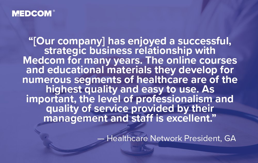 MedcomCE's tweet photo. Our customers are happy; be one of them! Request a demo today!
https://t.co/LPn8o3eD3N https://t.co/FEh6omkSgf