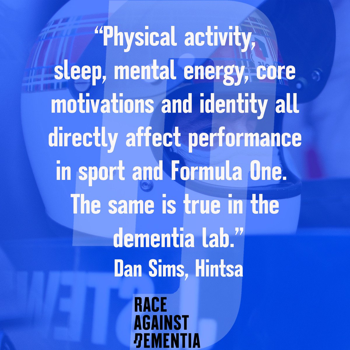 racingdementia's tweet photo. Read more about how RAD, in partnership with @hintsaperformance and @ignitionperform, are injecting Formula One attitude into dementia research on our website and news pages.
https://t.co/4ARs8hBQIP
#F1attitude
#F1
#RaceAgainstDementia
#Dementia
#Alzheimers https://t.co/cbWT8QjDjQ