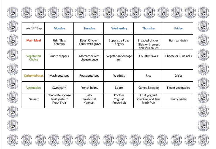 _stbederec_'s tweet photo. Lots of Reception children are excited to stay for lunch on Monday! Here is our lunch time menu for next week 😋🍎 🍕 https://t.co/tnybKs9cg5