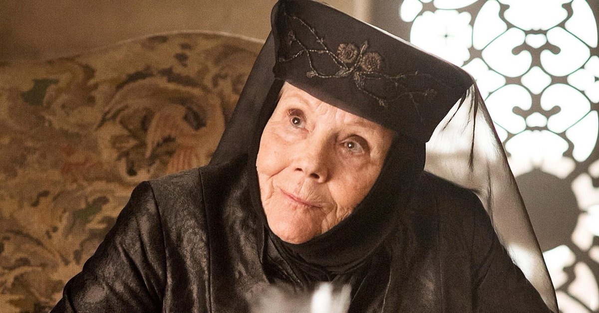 RIP to Diana Rigg, also known as Lady Olenna Tyrell - The Queen of Thorns 🥀