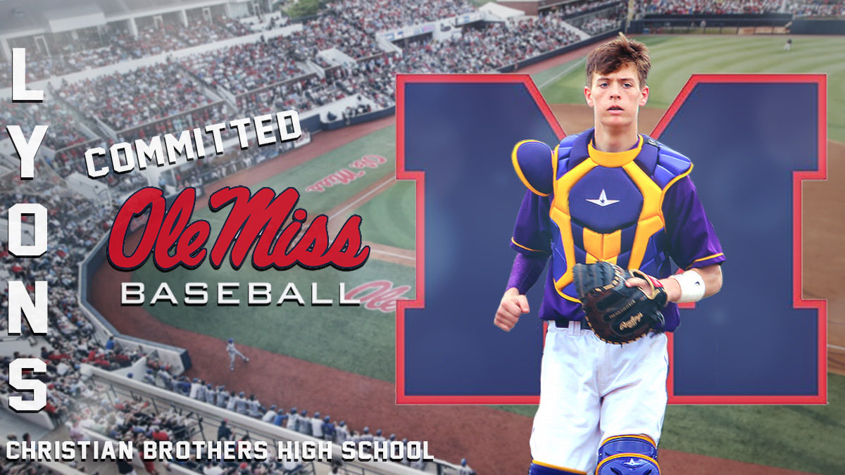 CBHS Baseball would like to congratulate Trenton Lyons on receiving an offer from and committing to Ole Miss! Keep up the hard work and GO BROTHERS!!