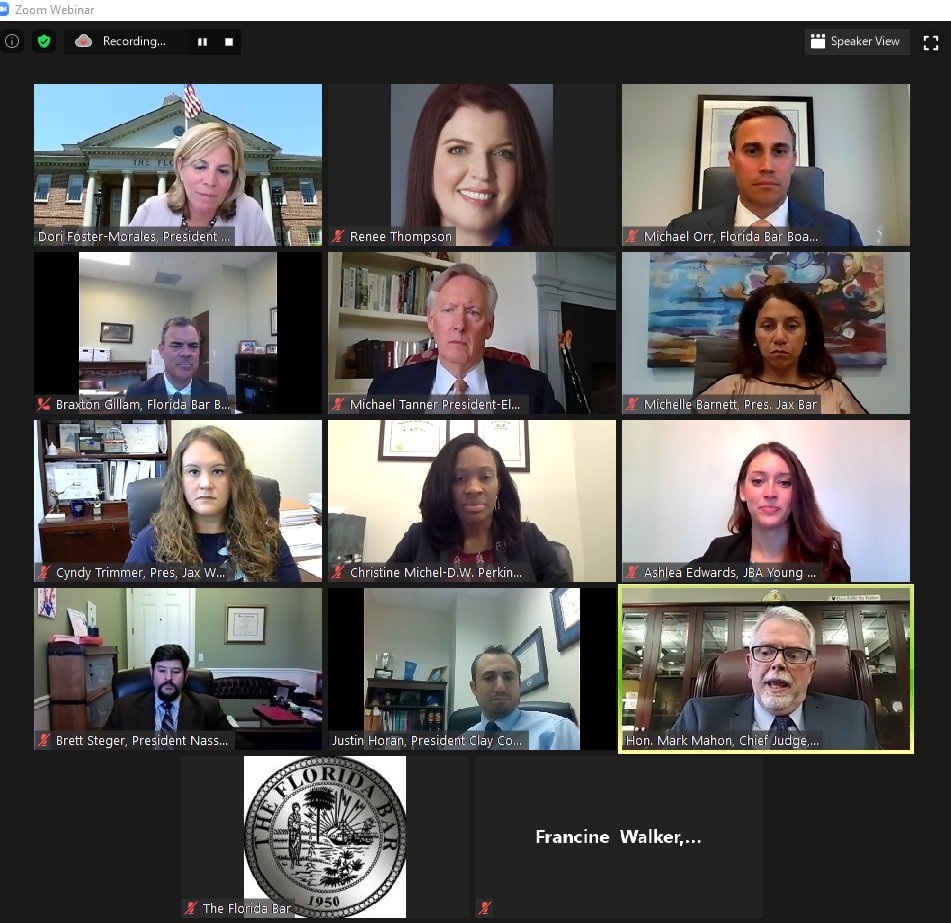 orrcooklaw's tweet photo. Thank you to everyone that participated in yesterday's 4th circuit virtual town hall organized by @TheFlaBar. The panel discussed the importance of showing others #patienceandgrace during this unprecedented time.

For more resources please visit https://t.co/N0or9DQz7i https://t.co/jWqdo1zmUF