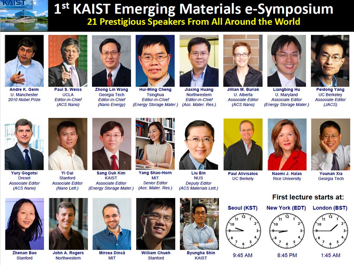 Register for this excellent #conference  and learn about #MXenes, #graphene, and other emerging #materials ems.kaist.ac.kr
