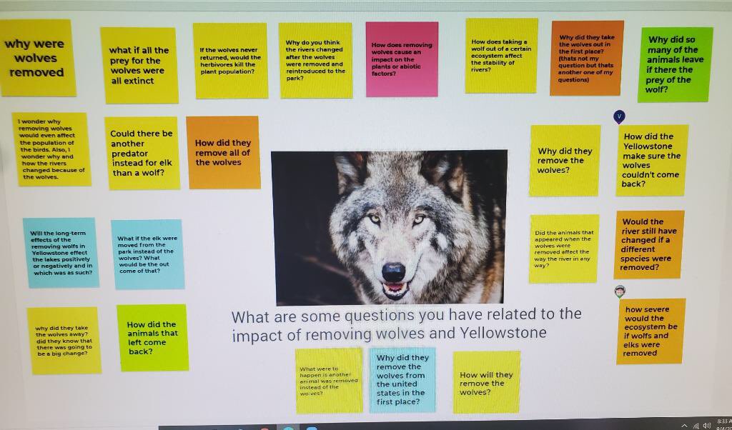 My amazing sister-in-law, who also happens to be a science educator, sent me an image of her student teacher’s digital Driving Question Board. Thank you, <a href="/aruddock807/">Andrew Ruddock</a>, for sharing! Jamboard is a wonderful tool for supporting student collaboration and discourse in a virtual space!