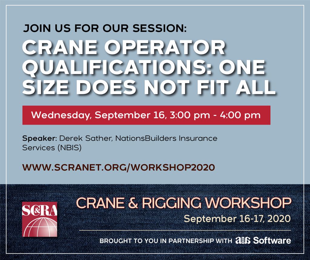 KHLGroupACT's tweet photo. Crane Operator Qualifications: One Size Does Not Fit All. This and more at #SCRAcrw Check it out - https://t.co/xX4SfGWetT https://t.co/dbEPNE9RQH