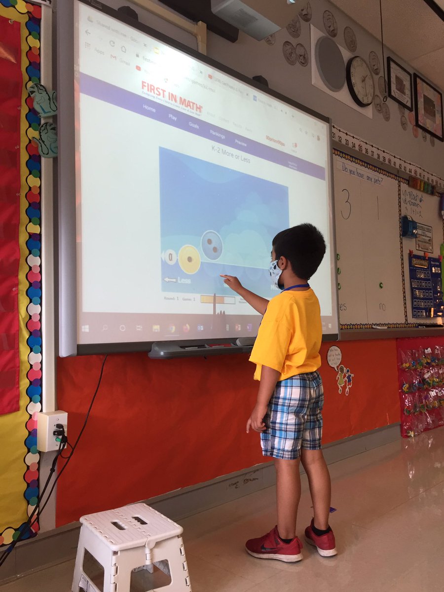 Mrs_Kling_Tech's tweet photo. Free video directions included with every math game on First in Math. Kindergarteners learning how to work with variable. #LearningAgain #BackInOurGroove @SASD_Vernfield @PADeptofEd @NCTM @FirstInMath https://t.co/fcggxNvgoL