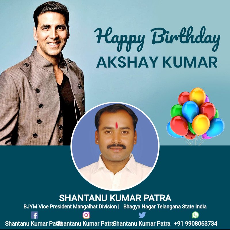 Wishing a happy birthday Akshay Kumar 