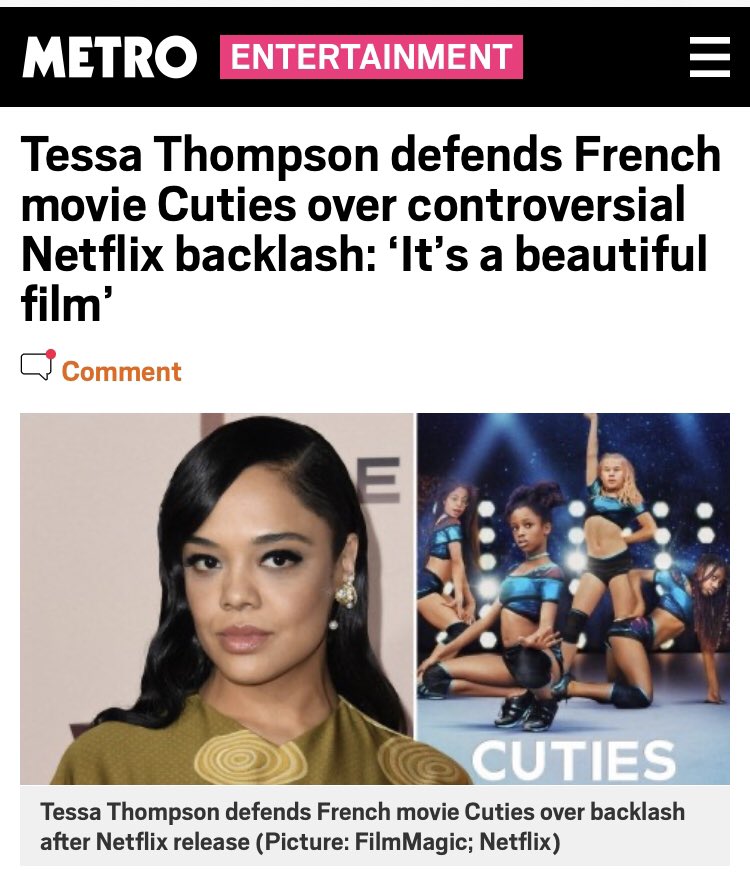 Actress  @TessaThompson_x called it “a beautiful film.”I don’t know how you can be tethered to reality and believe that.