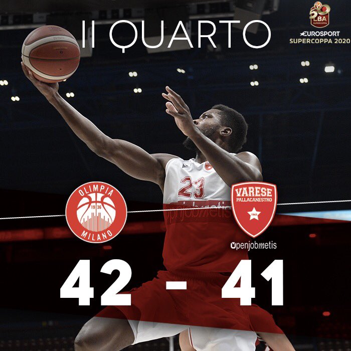 PallVarese's tweet image. 🔔 Si chiude sul ➖1️⃣ il secondo quarto❕❗️ #NoiSiamoVarese #MilVar