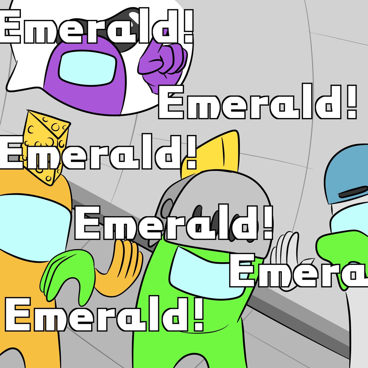 ZigZag: ....HIM!
Emerald: What? It's ZigZag!
Everyone: Emerald! Emerald!
Emerald was The Imposter.