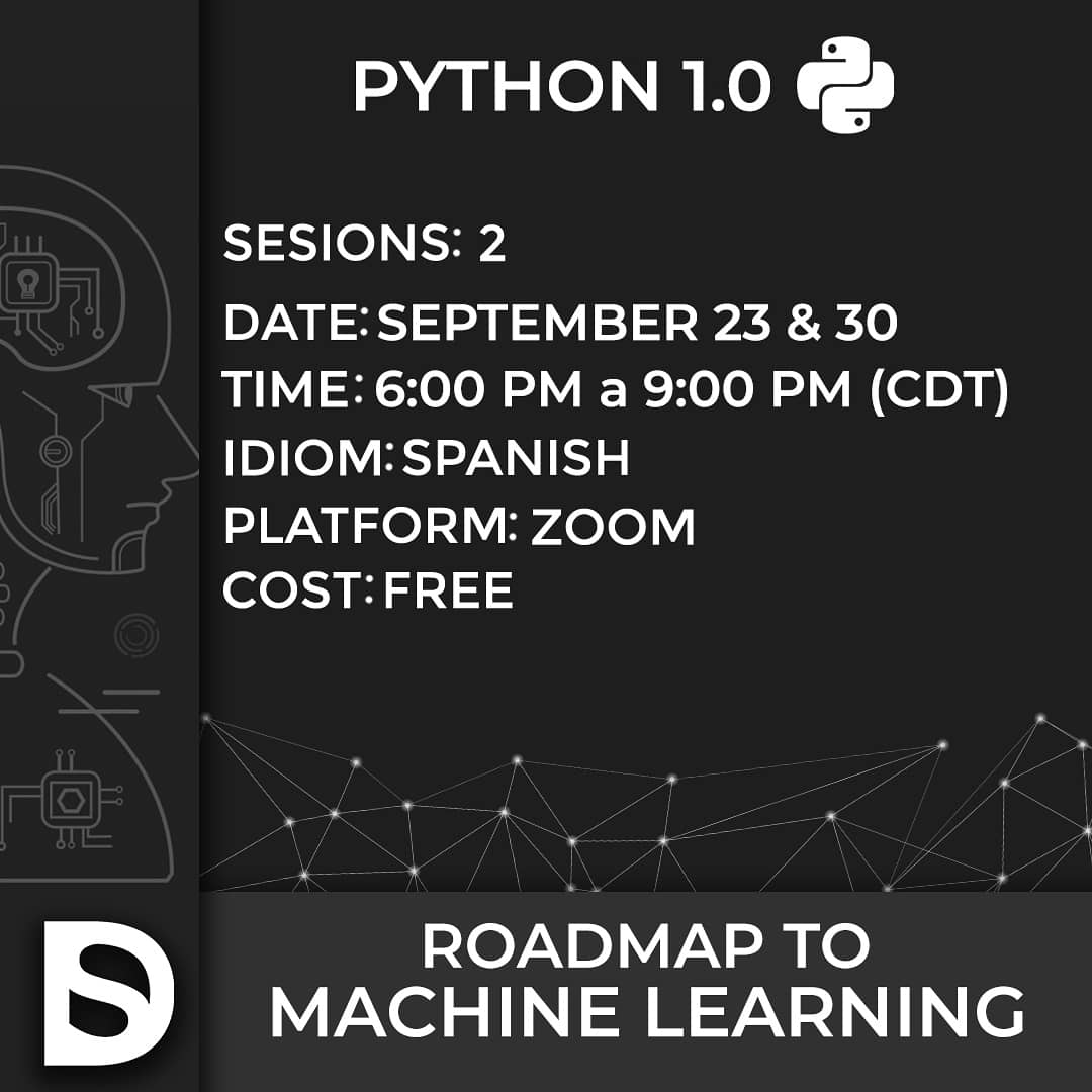DataScienceMty's tweet photo. 🔴🔴🔴
Ready to gain an understanding of Machine Learning?!

We are excited to recieve you in the first course from Roadmap to Machine Learning!!

Let's start with the python basics to go further in this amazing track!!

REGISTER HERE:
https://t.co/yXANTnlDUo https://t.co/mNfGQOGK5N
