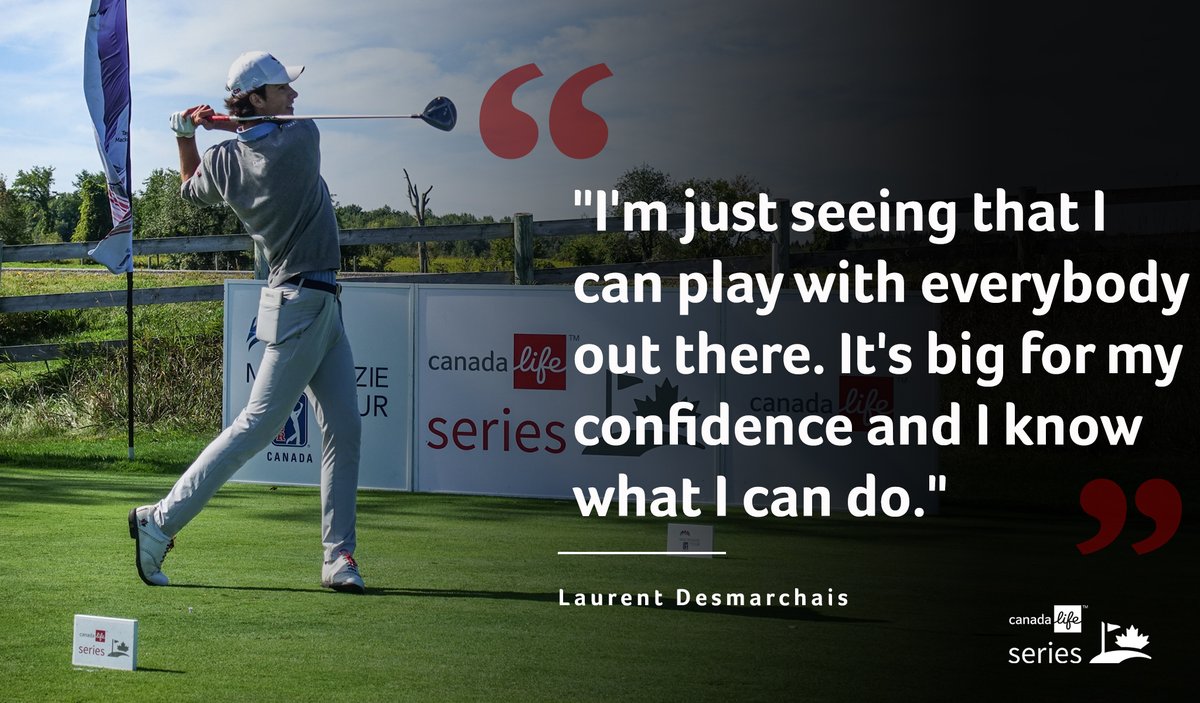 He may still be a teenager, but Laurent Desmarchais is proving he can play with the best of them 👊

The <a href="/GolfCanada/">Golf Canada</a> Junior Squad member leads the #CanadaLifeSeries after rounds of 62-67.