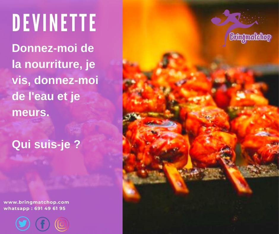 Bringmatchop_CM's tweet photo. Un peu de devinette ce soir💃🏽
Nous sommes curieux de savoir qui de nos Tchopeurs ont un peu de jugeote😏
A vos claviers☺️
#Bringmatchop
#DeliveryFood https://t.co/y7ZB5kZ7Qe