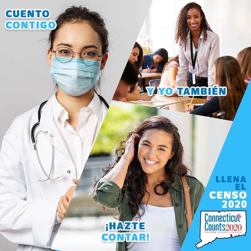 CTCounts2020's tweet photo. 3 formas en que se usa el censo: 

1. Para decisiones a nivel federal 

2. Pronostica futuras necesidades de transporte 

3. Para la planificación de hospitales, clínicas y otros servicios de salud en su comunidad. https://t.co/5MDLhxNQhB