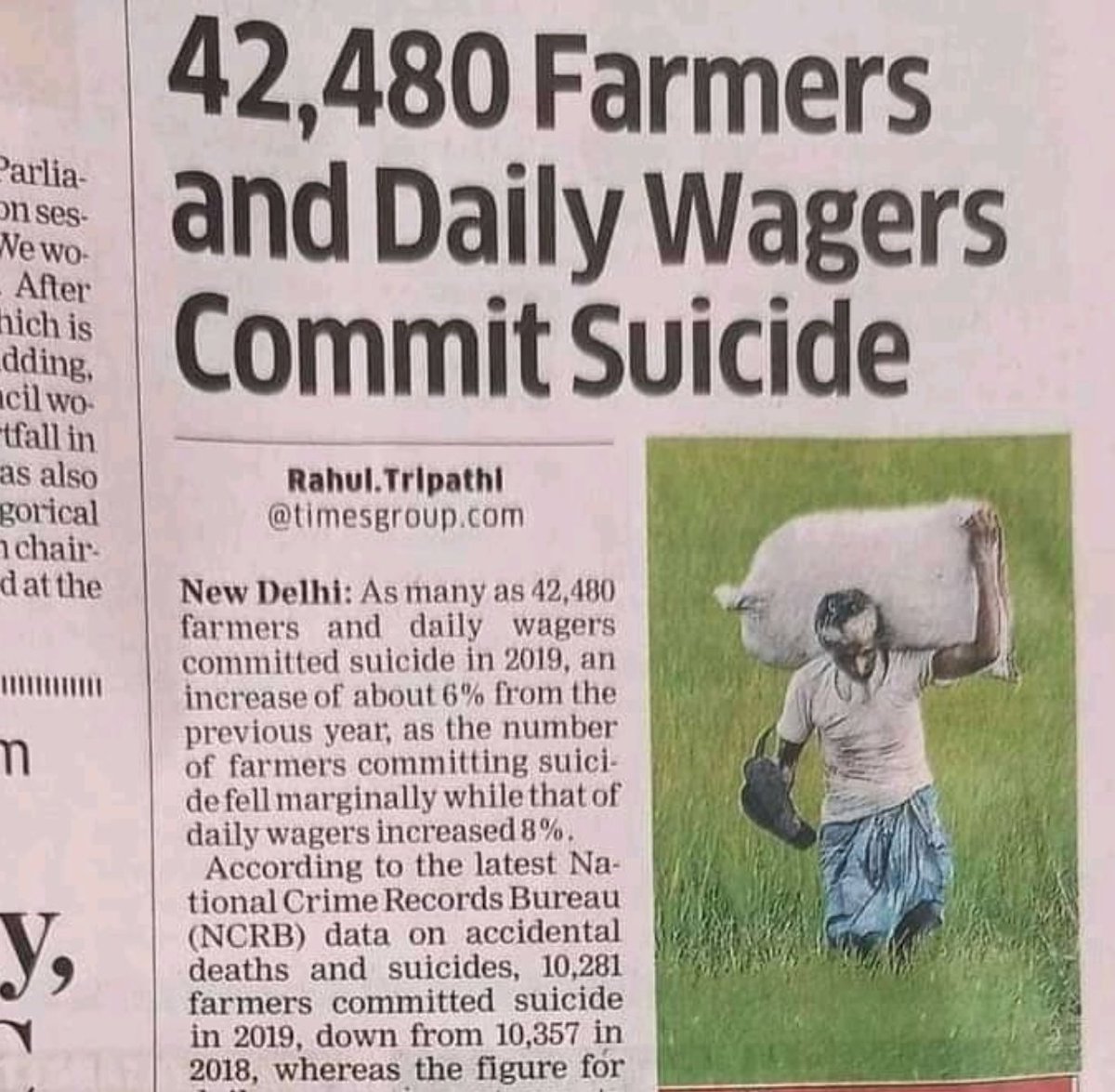 DrGauravGarg4's tweet photo. Dear Media,
I have no problem you are covering SSR Case, you should. 
I also have no problem that you are covering Riya/Kangna. 

But I've a problem why there are no debates on the issues that affect a large segment of population.

#Farmers #jobs #healthcare #covid19 #education https://t.co/hE8aYohhod