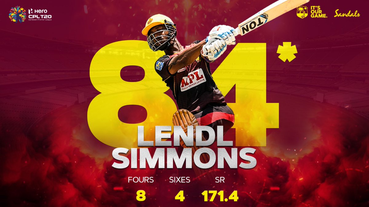 windiescricket's tweet image. Cracking Innings from @54simmo which helped @TKRiders win the @CPL 2020 Edition in style!💥🌟

#CPL2020 #CricketPlayedLouder #TKRvSLZ