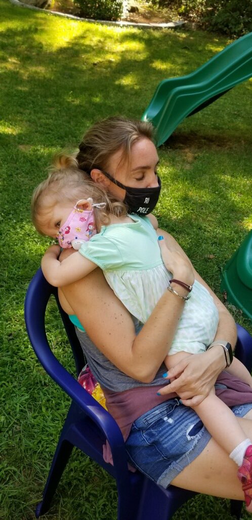 OnlyBe1Hylander's tweet photo. Seeing my niece for the first time since March. This is the world we live in now but Boy did I miss this girl! @NBC10 https://t.co/YYUbHYjlpq