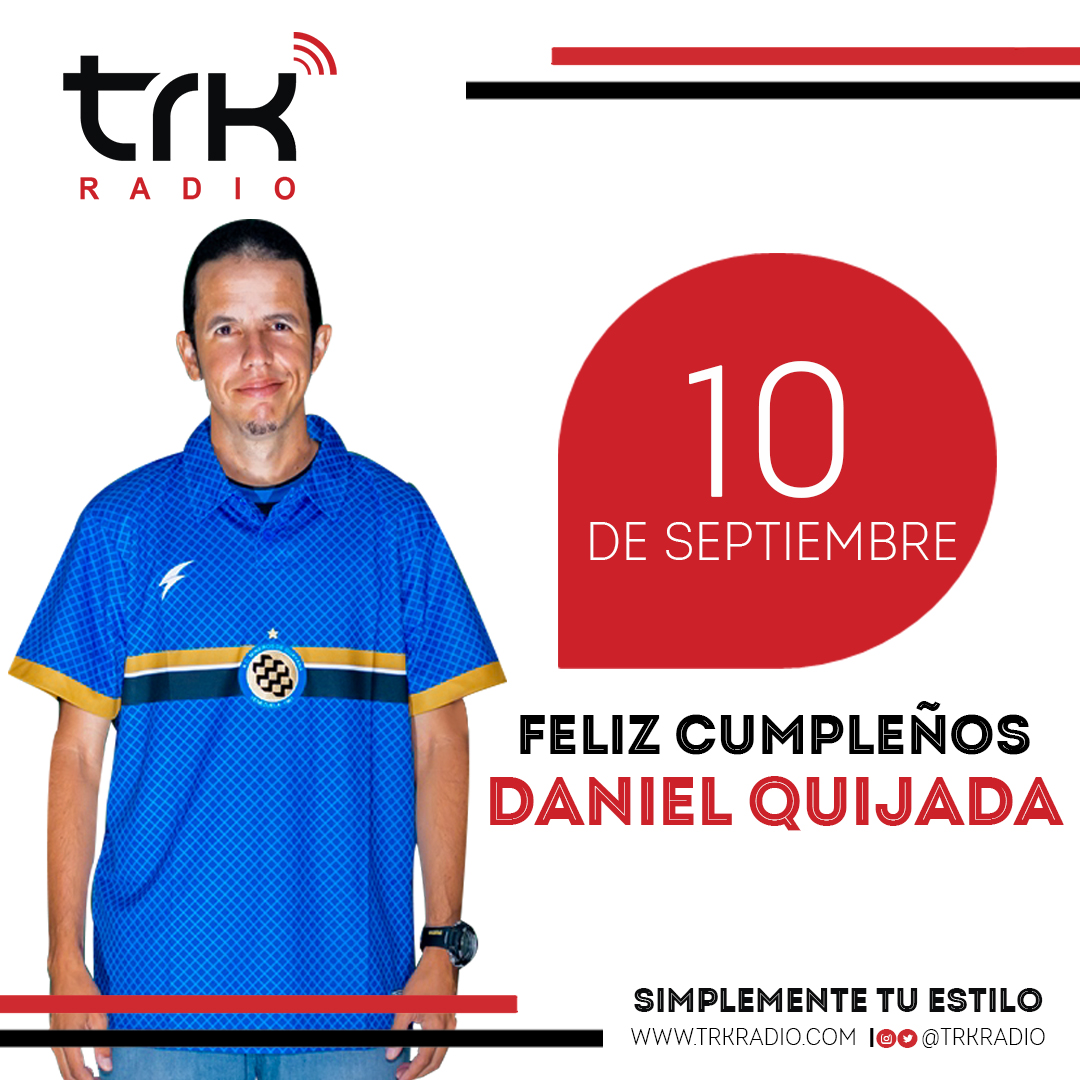 #institucional TRK Radio y <a href="/trksports/">TRK Sports</a> felicita a nuestro estadístico y community manager <a href="/danielquijada10/">Danielquijada10</a>📈📊.

Te deseamos el mayor de los exitos y bendiciones👍🏽🔥.

¡Felicidades Daniel!🎉.

#simplementetuestilo