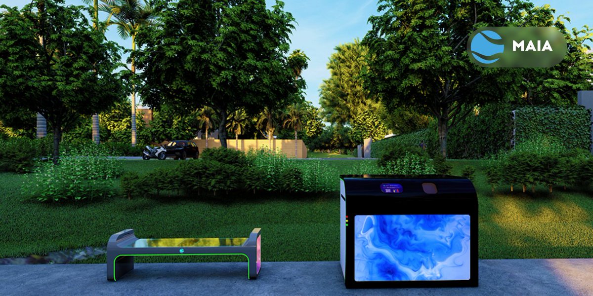 maiaspace_'s tweet photo. We present to you our smart bin, JASON and our smart bench, IVY. The aura of elegance.
Check our new line of products in Website. https://t.co/K3p878PG4G https://t.co/nK0UJoaO7C