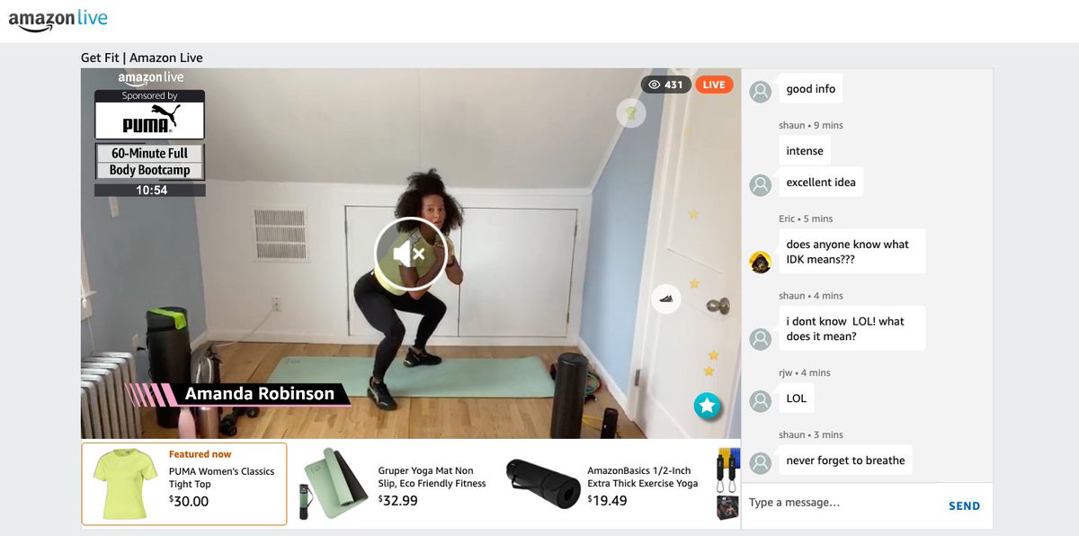 Me just realizing Amazon has livestreams and its called Amazon Live 