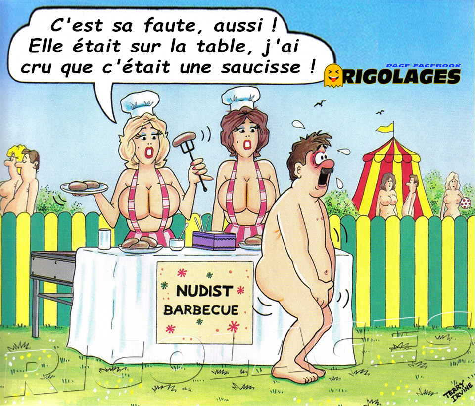 Rigolages Humour Rigolages q Barbecue Saucisse Table Naturiste Nudisme Dessin T Co Hla2ayxafb Twitter