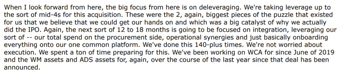 So basically (if I'm reading this right)  $GFL did an IPO in order to delever so that they could get their hands on 2 big assets they knew were coming their way.