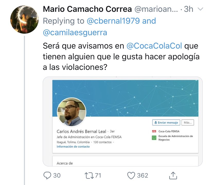 mememuriii's tweet photo. Muy machito hasta que lo sapean con su empleador... mmmm ok positivo para violador 🤮🤮🤮 https://t.co/C1K4nEMn8P