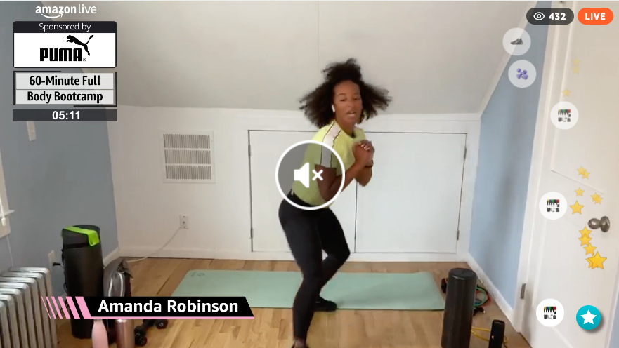 If you have video volume off this volume off icon stays smack dab in the middle of the stream