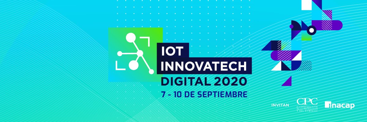 En el marco del congreso #IoTInnovatech2020: La #AlianzaCPC-INACAP agradece a todos quienes nos acompañaron en nuestros paneles y visitaron nuestros stands virtuales durante el mayor congreso virtual de tecnología y negocios de América Latina… ¡Hasta la próxima!